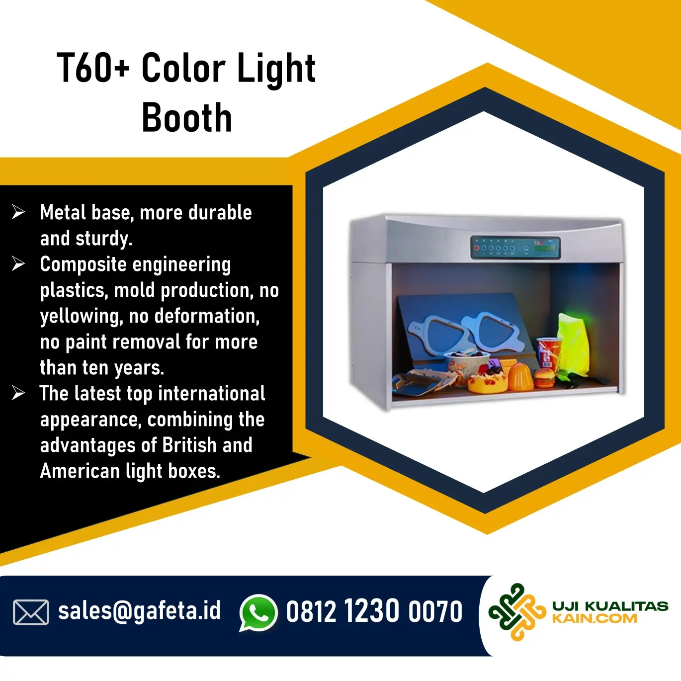Jual Color Matching Light Box T60+ untuk Evaluasi Warna